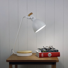 Blaise Metal & Wood Desk Lamp